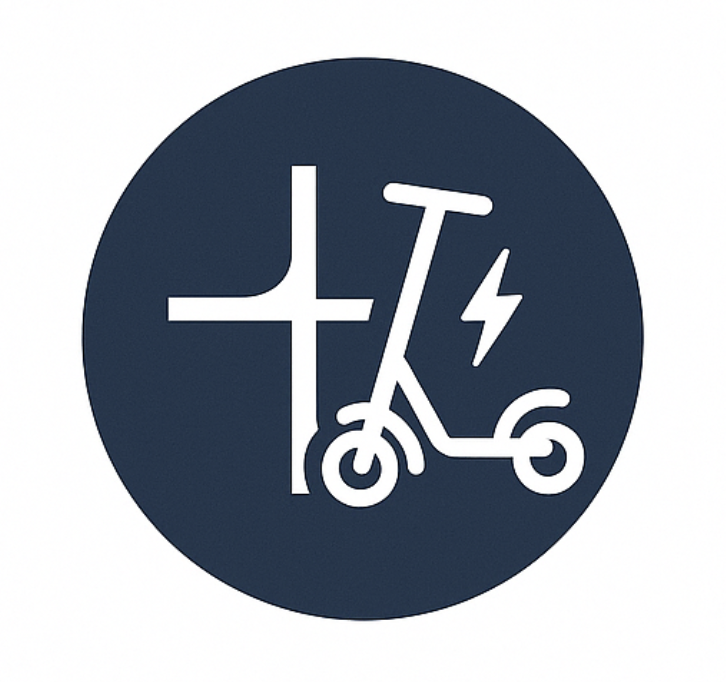 Accidente de scooter eléctrico en cruce o esquina en Miami