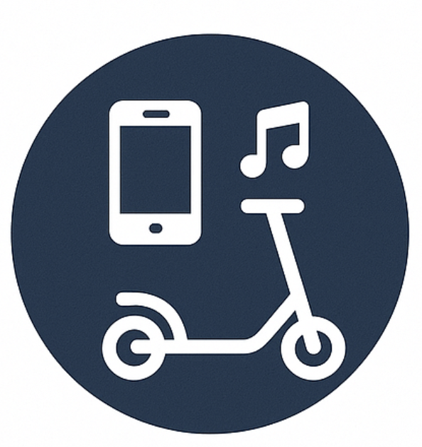 Accidente de scooter eléctrico por distracción al conducir